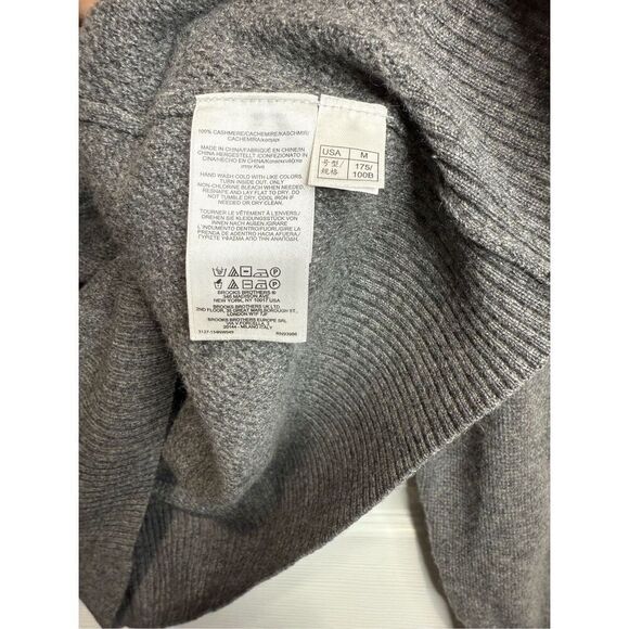 Brooks Brother’s pure cashmere half zip sweater Medium - Picture 4 of 4